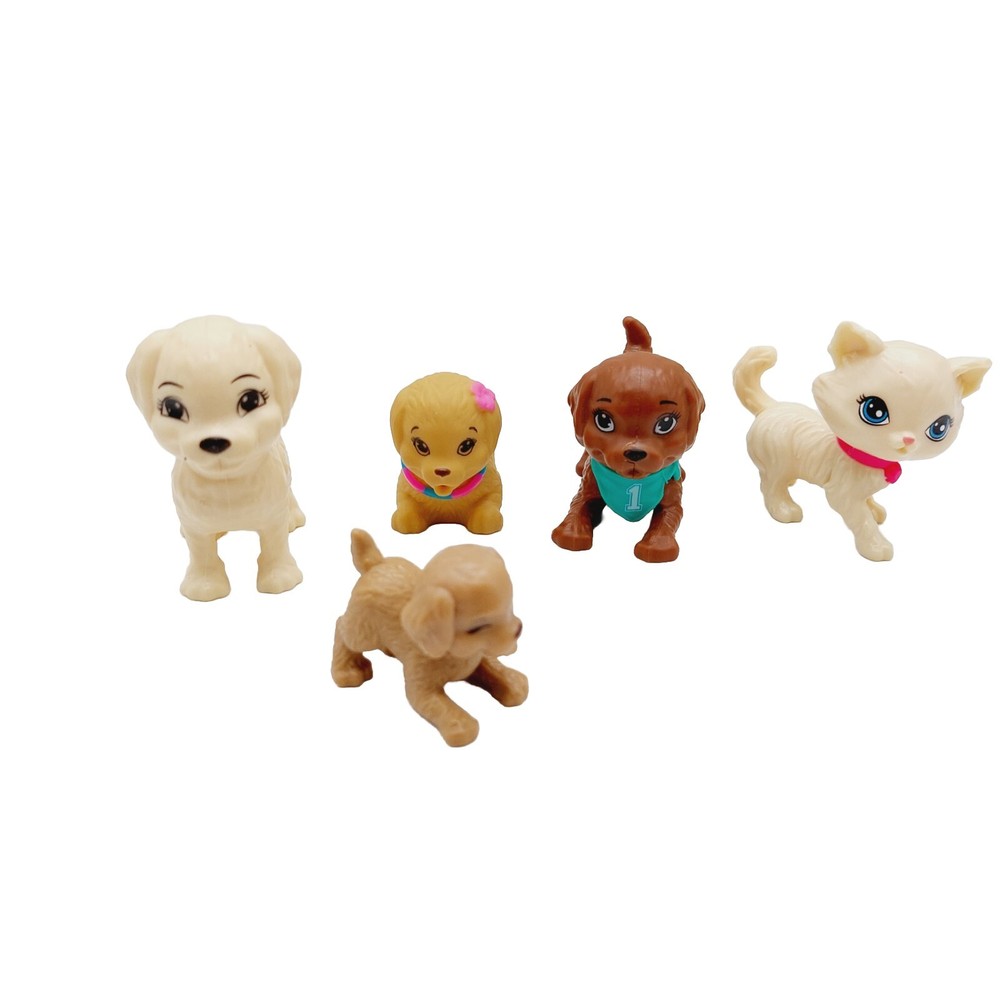 Barbie Bundle Pets Dog Cat Lot Of 5