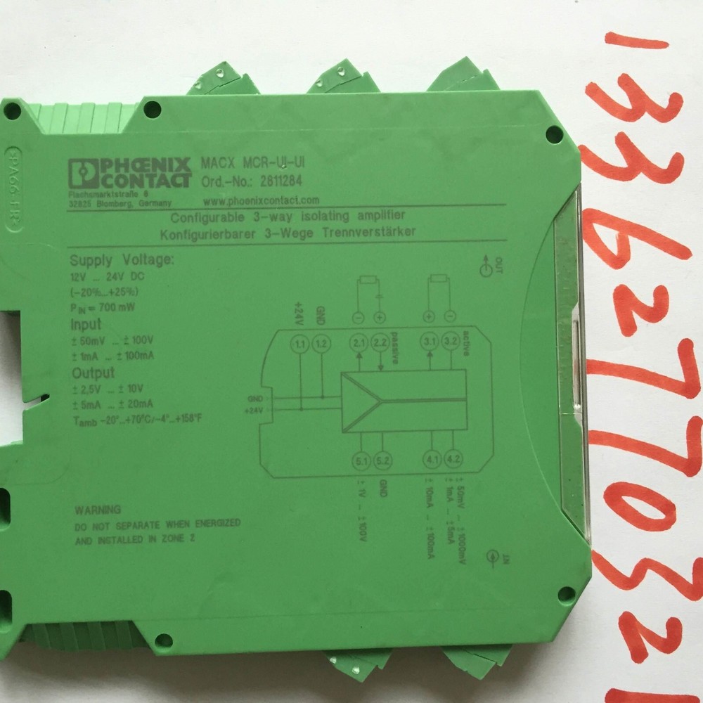 1PCS new PHOENIX isolation amplifier MACX MCR-UI-UI-NC 2811284