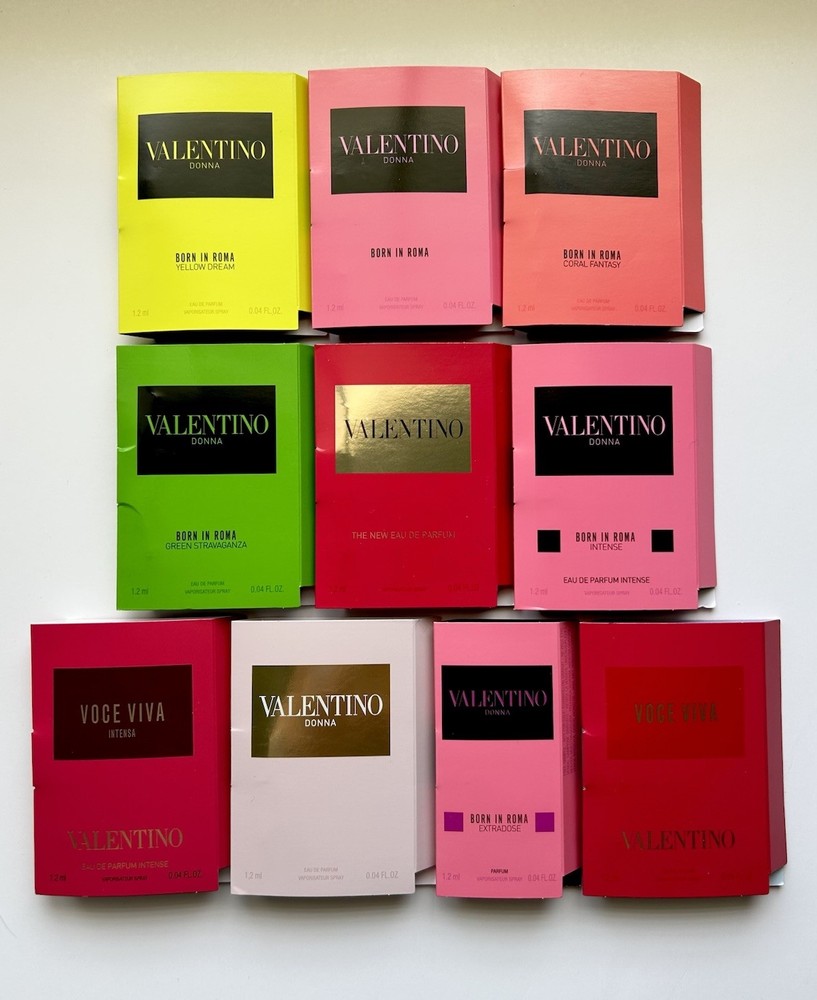 Valentino Donna Born In Roma Perfume Sample Set 10pc Spray Vials