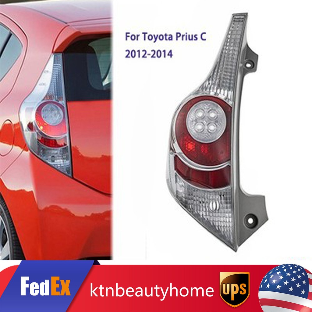 Left Driver Side Tail Lamp Rear Tail Light Fit For 2012 2013 2014 Toyota Prius C