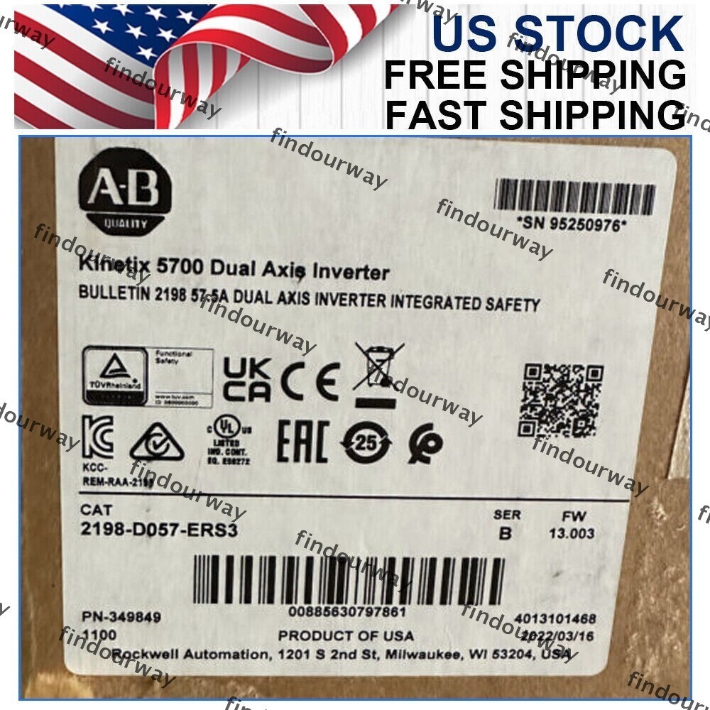 Brand New NEW PLC 2198-D057-ERS3 Kinetix 5700 Dual Axis Inverter Free Ship