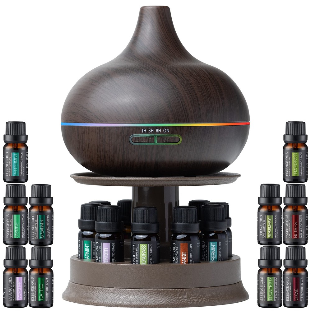 Pure Ultimate Aromatherapy Diffuser and Essential Oil Set (PDC-AD10-STND)