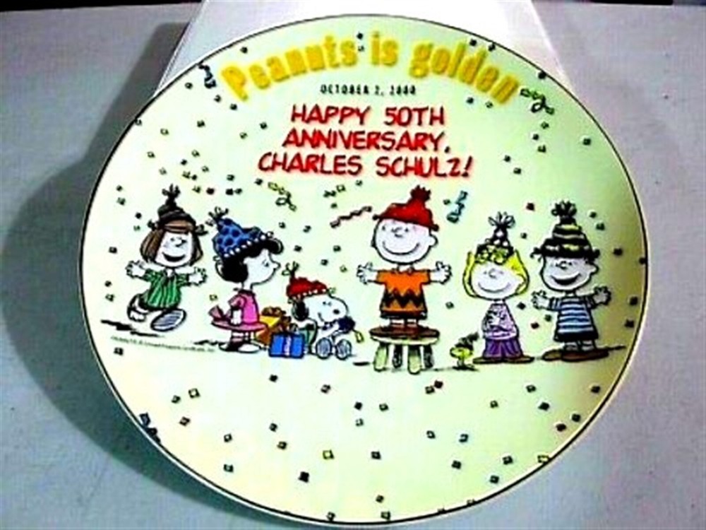 SNOOPY Charlie Brown Peanuts 50th Anniversary Golden 9