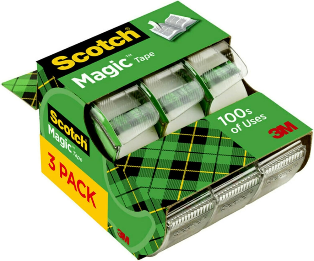 Scotch Magic Tape, Repair Christmas Cards and Use as Holiday Gift Wrap Supplies