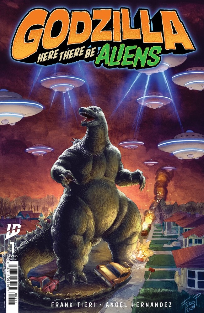 Godzilla: Here there Be Aliens #1 Cover A-Fero Pe (IDW Publishing May 2025)