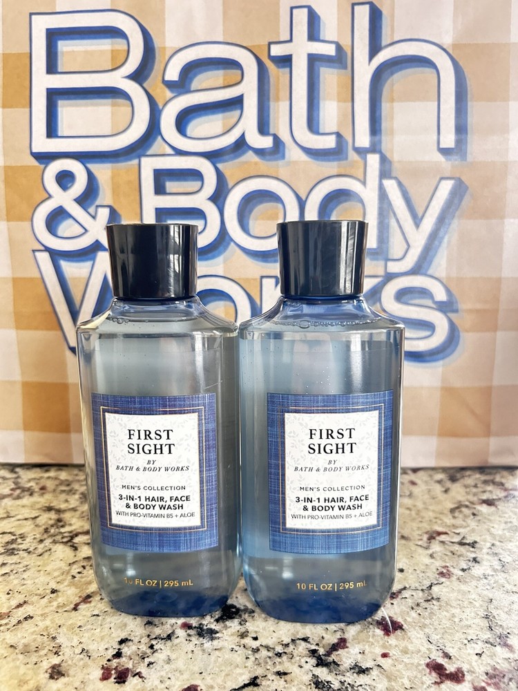 2 X Bath & Body Works 3-in-1 Hair, Face & Body Wash Men's Collection FIRST SIGHT