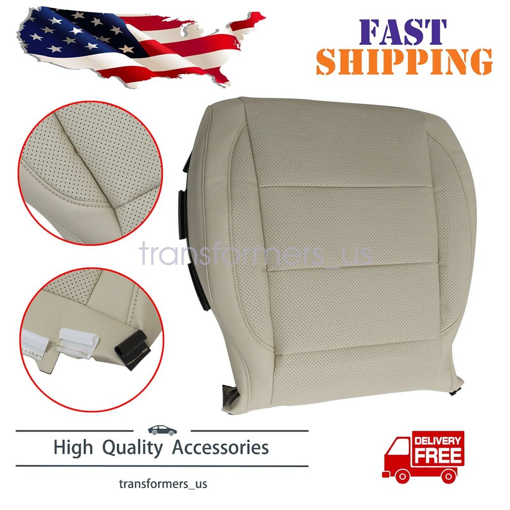 For 2006-2010 Volkswagen Jetta Driver Bottom Perforated Leather Seat Cover Tan