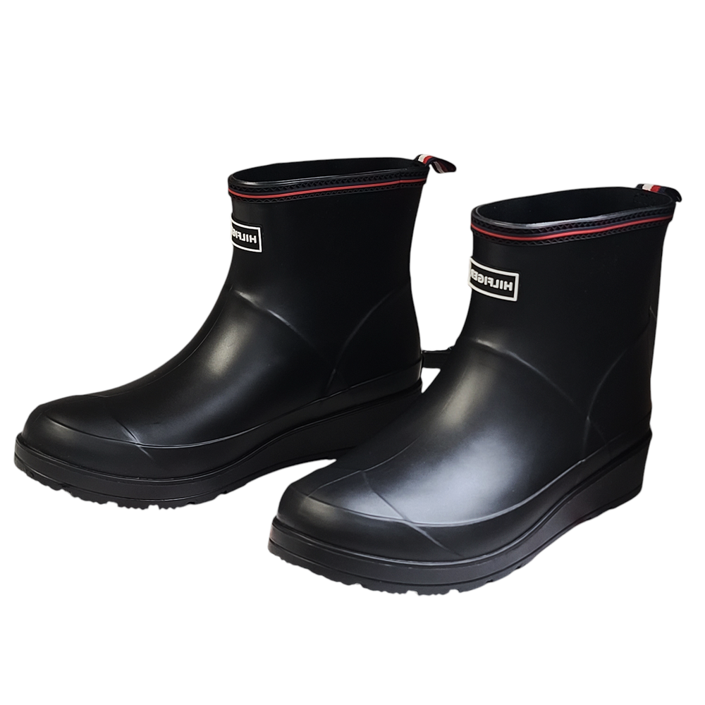 TOMMY HILFIGER Breezi3 Womens Slip On Rubber Rain Boots Waterproof Size 9 Imperfect Box