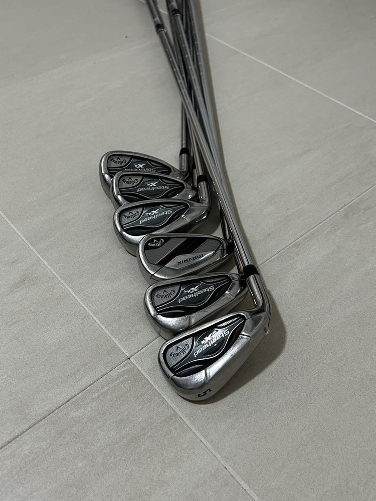 Used Left-Handed Callaway Steelhead XR 5-PW Iron Set Golf Clubs