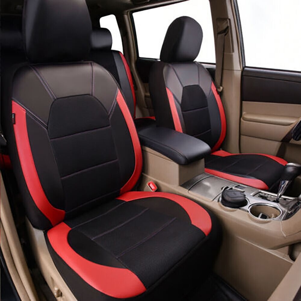 9Pcs Splicing Car Seat Covers Seat Protector Pad Waterproof Fit For Ford Focus