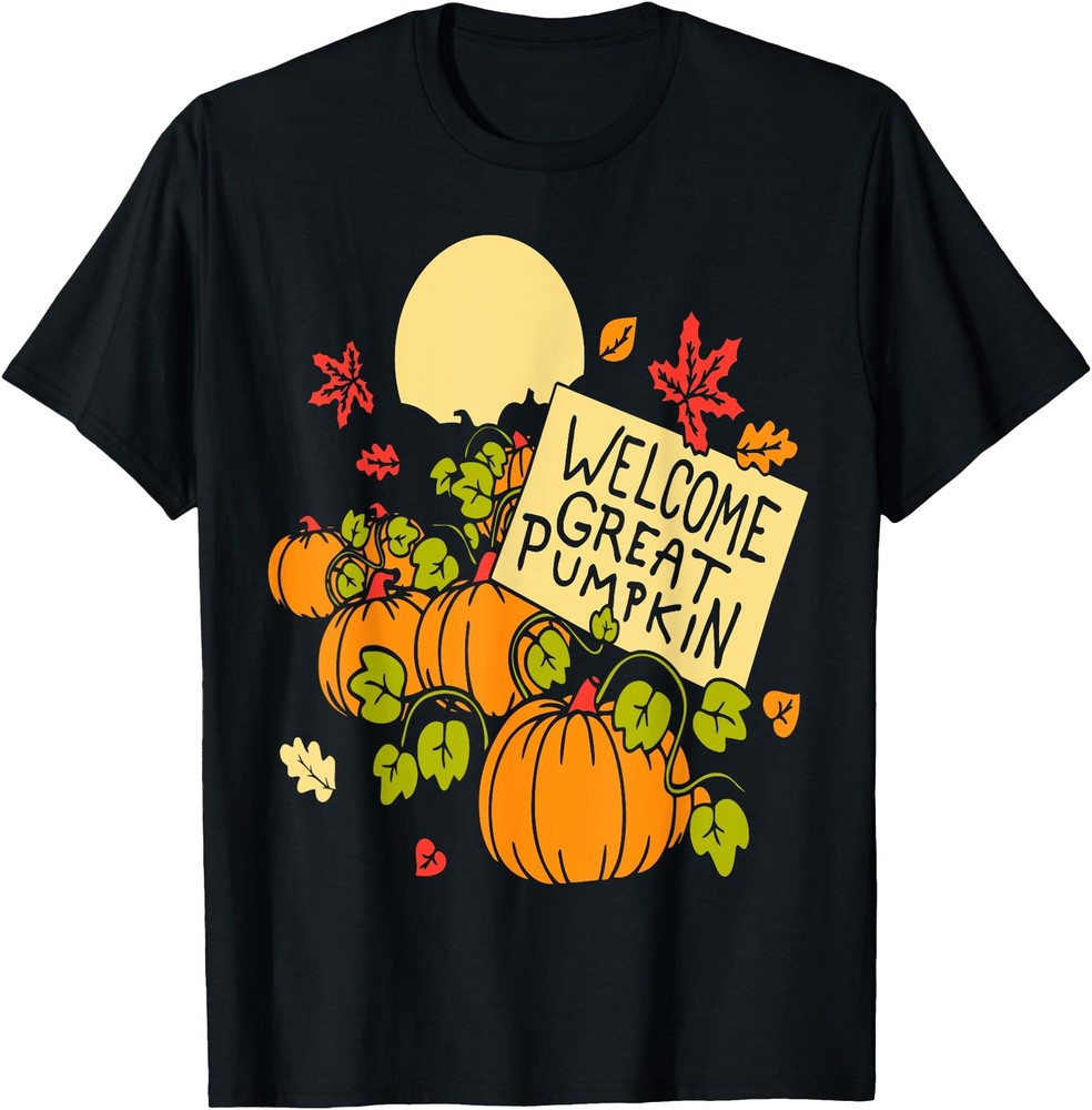 Welcome Great Pumpkin T Shirt Men