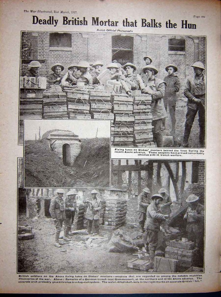 Original Old Vintage Print 1917 Ww1 British Bagdad Citadel Siers Gommecourt