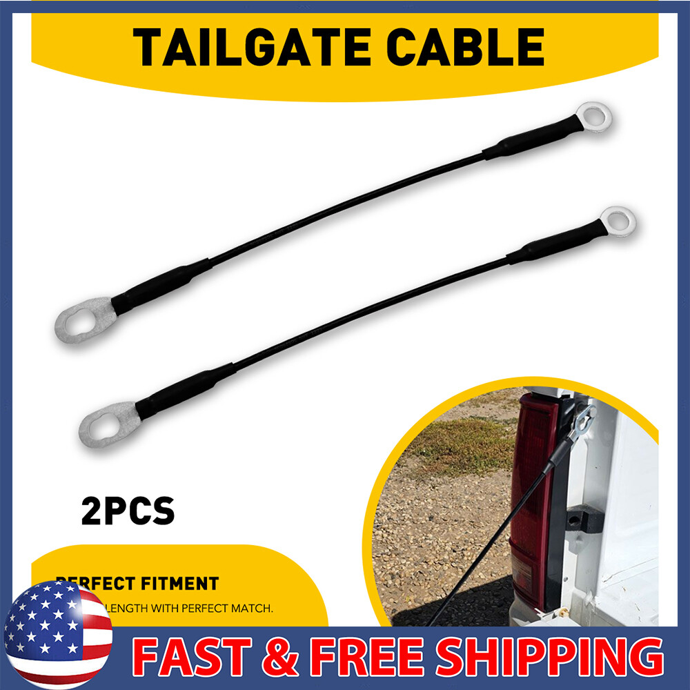 Fits 1994-2004 S10 Pickup Tailgate Truck Cables Straps Pair Set S10 GMC S15