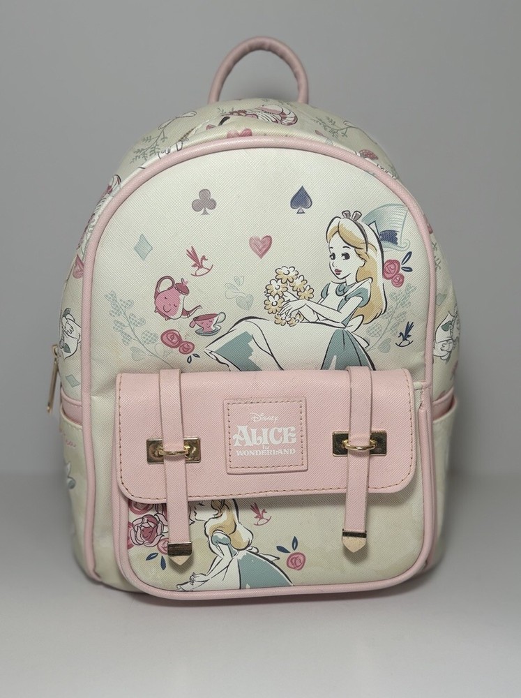 WondaPop Disney Alice in Wonderland Pastel Mini Backpack Pink 11