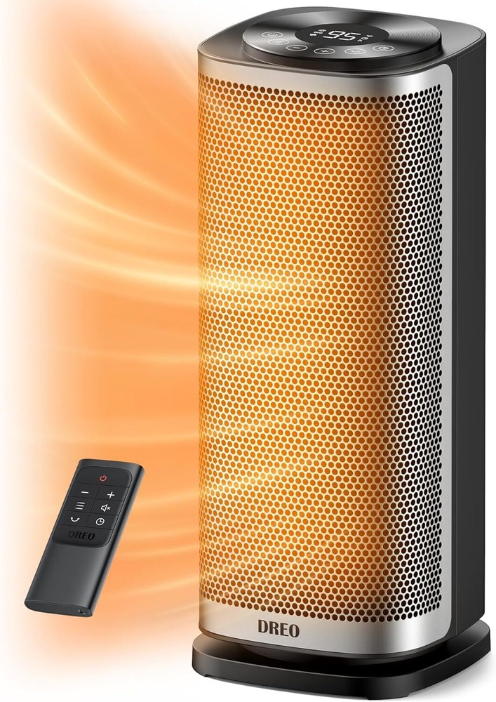 Dreo Large Room Space Heater with 70° Oscillation and Fast Heating for Indoor Use