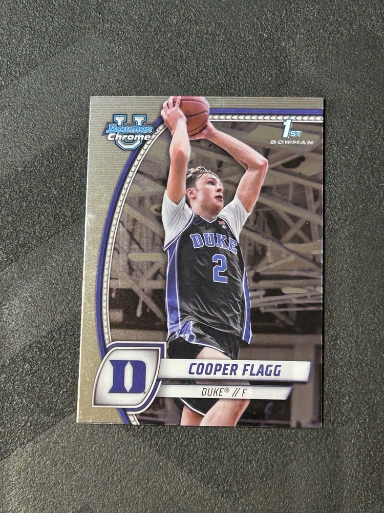 2025 Bowman Chrome University • COOPER FLAGG Rookie #16 • Duke