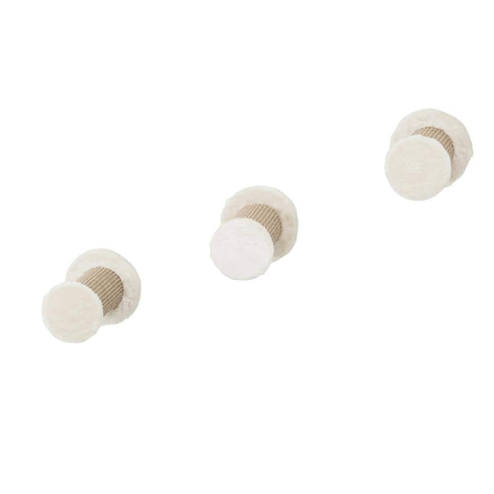 Brown Wooden Wall Mount Climbing Steps - Set of 3