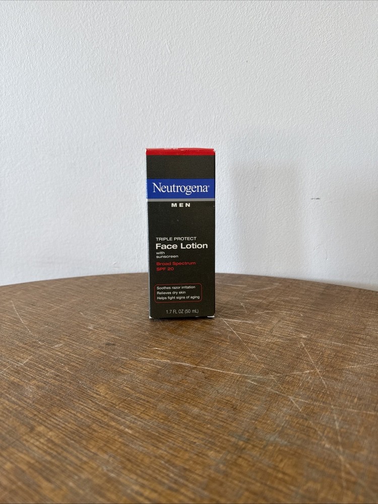 Neutrogena Men's Triple Protect Face Lotion SPF 20 Sunscreen Expired 2024