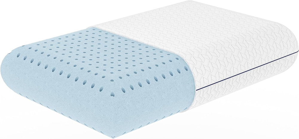 Vaverto Queen Gel Memory Foam Pillow Ventilated Orthopedic Support for Beds