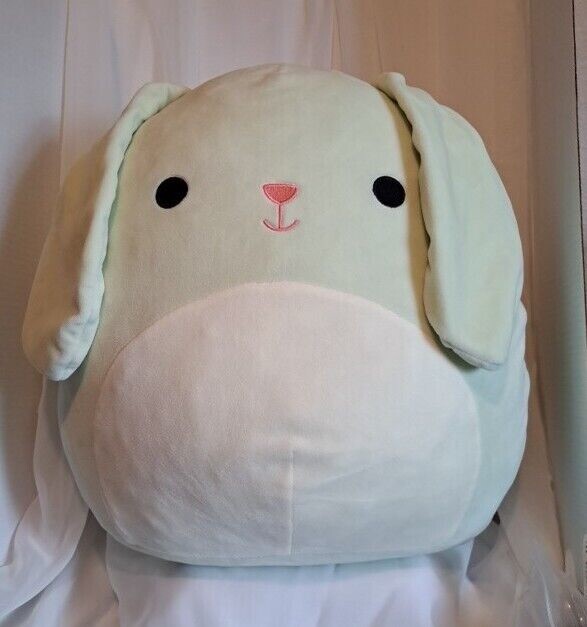 2019 KellyToy Squishmallows 17 ” Isabella Mint Green Bunny Spring Squad Plush