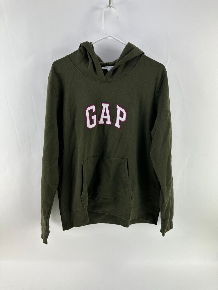 GAP Womens Olive Green Pullover Stretch Hoodie Size XL