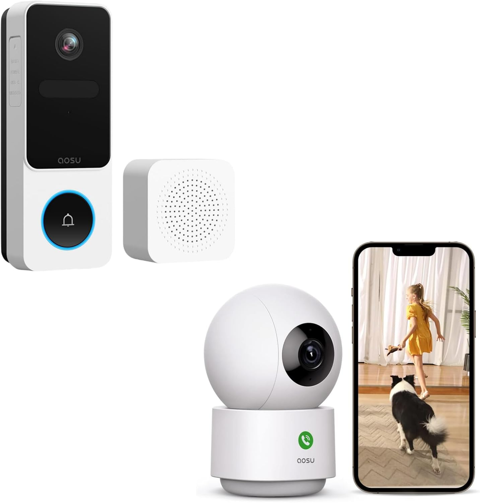 Doorbell Camera Wireless - Head-To-Toe View, Intelligent Package Detection 2K...