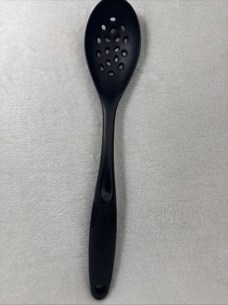 OXO Good Grips Slow Slot Spoon, Silicone & Nylon, Black, 13.5 Inch