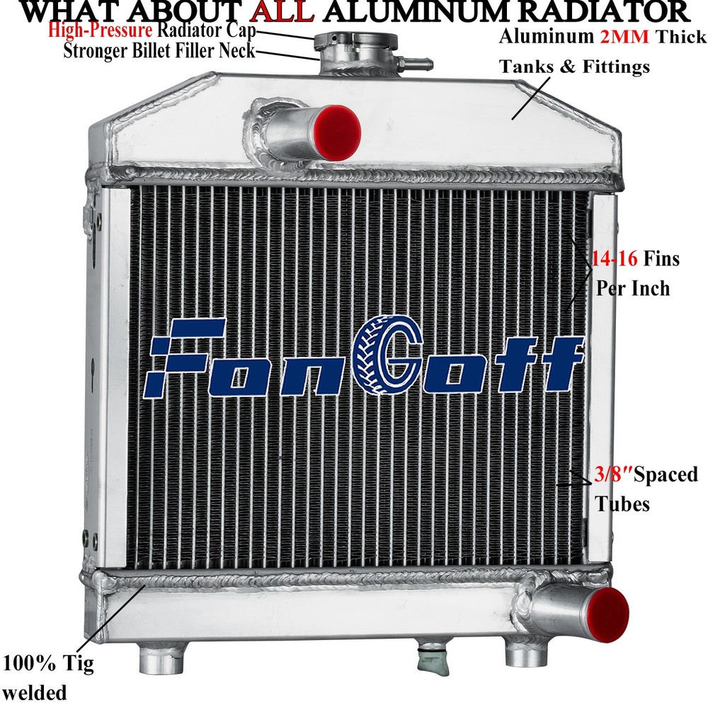 2 Rows All Aluminum Radiator FOR Kubota B6100 B7100 B6100HST ,B7100HST-DT