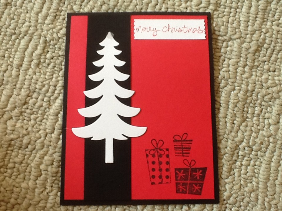 Christmas greetings sleigh ride card kit of 6 made w/ Stampin' Up!