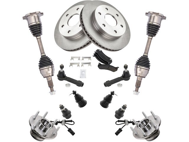 Front Brake Pad Rotor Axle Wheel Hub Kit fits Escalade ESV 2003-2006 96QZHK