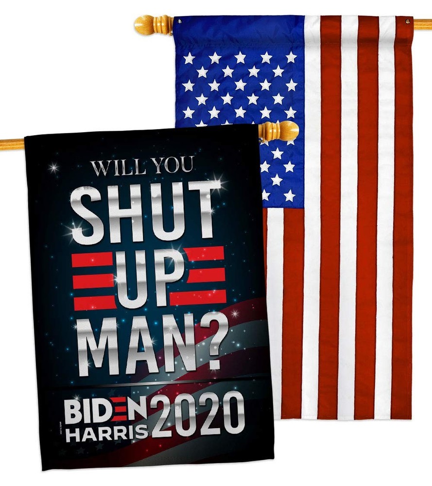 Patriotic Double Sided 28x40 USA House Flag for Garden or Yard