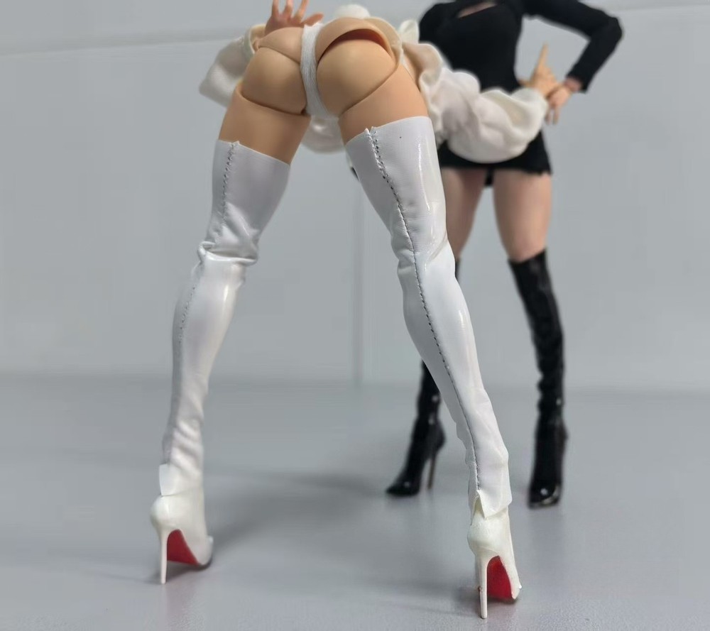 1/12 Scale High Heel Long Boots Female Romankey CF Action Figure Fashion Accesso