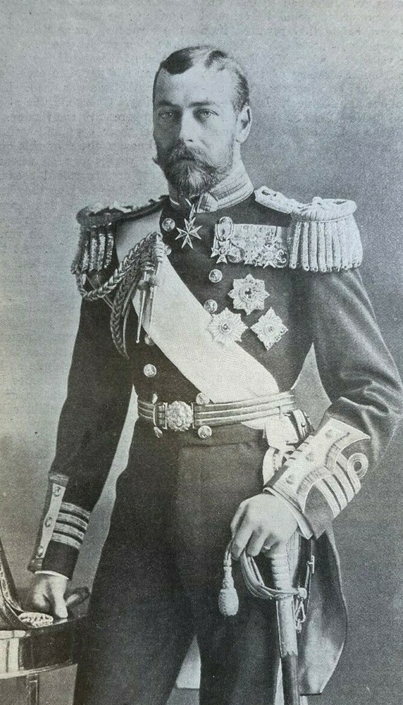 1901 Vintage Magazine Illustration Duke of Cornwall and York