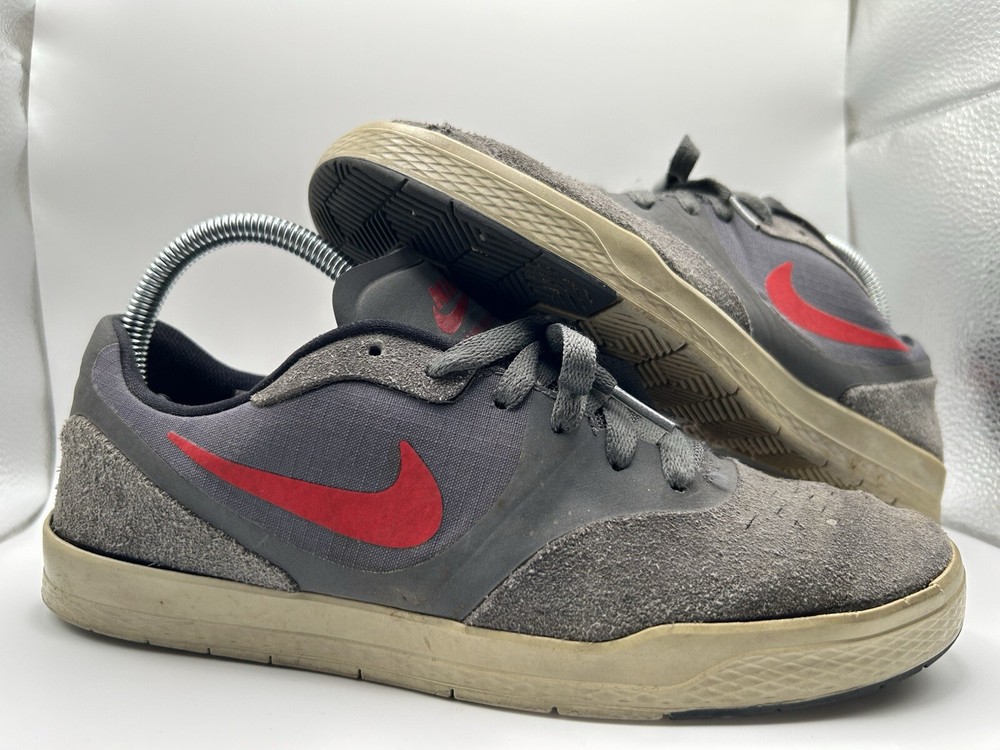 Mens Nike SB RARE Zoom Paul Rodriguez Skate Sneakers Size 7 Grey Red 749555-060