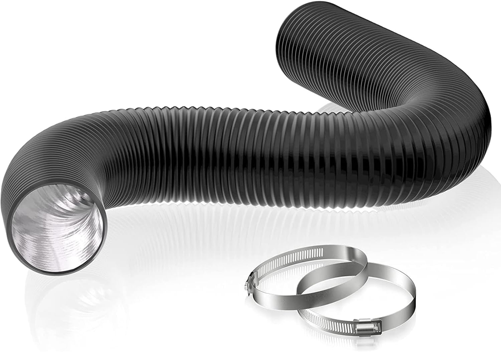 6 Inch 8 FT Air Ducting, Flexible Aluminum Dryer Vent Hose, Heavy-Duty Dryer Hos
