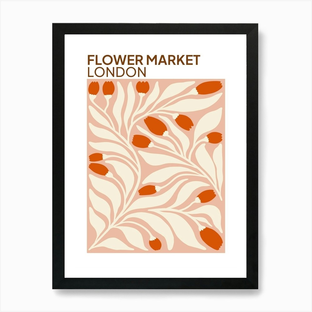 Flower Market London Art Print Framed Wall Art Poster Canvas Print Picture