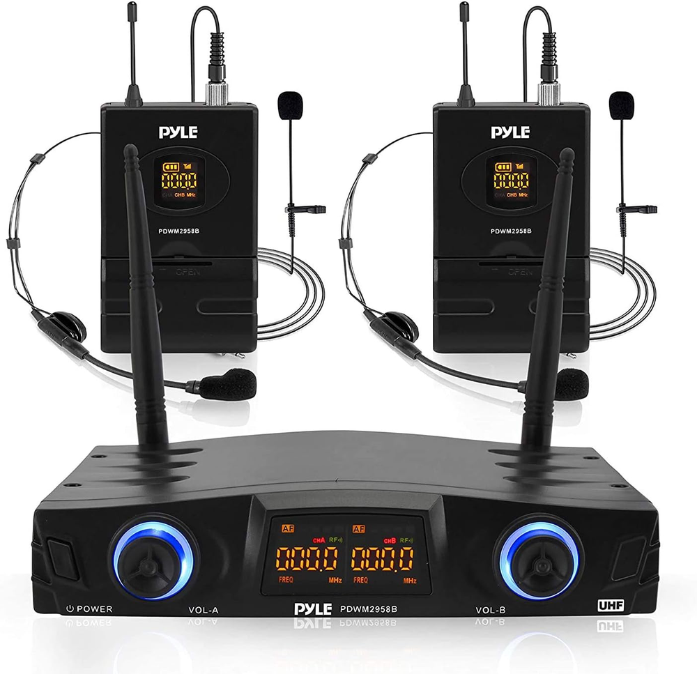 Pro Compact Dual-Channel UHF Wireless Desktop Digital Mic System