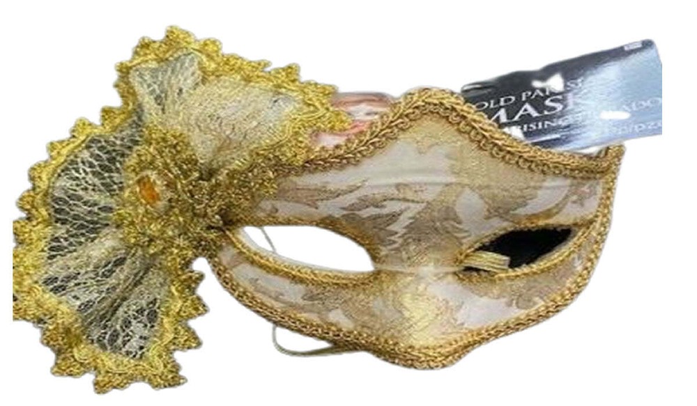 Adult Women's Gold Parisian Mask