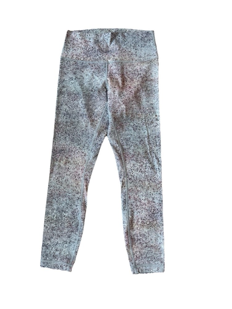 Lululemon Wunder Under High Rise Leggings Size 8 Summer Haze Multi Luxtreme