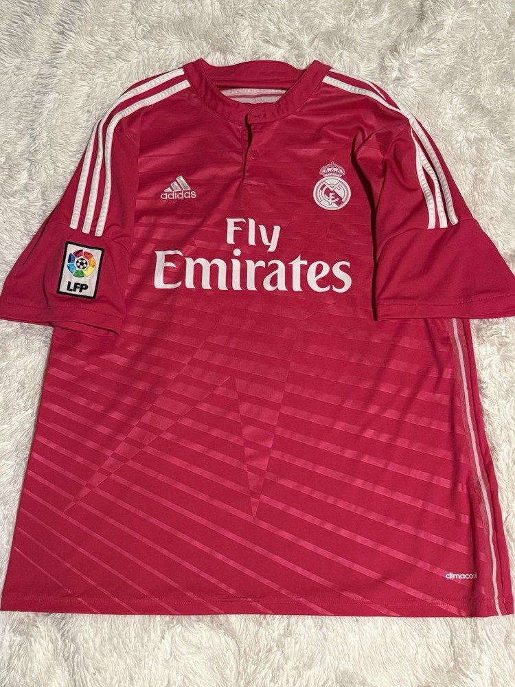 Fly Emirates Pink Ronaldo Jersey Clean 2014-2015 Very Rare Adidas LFP size XL