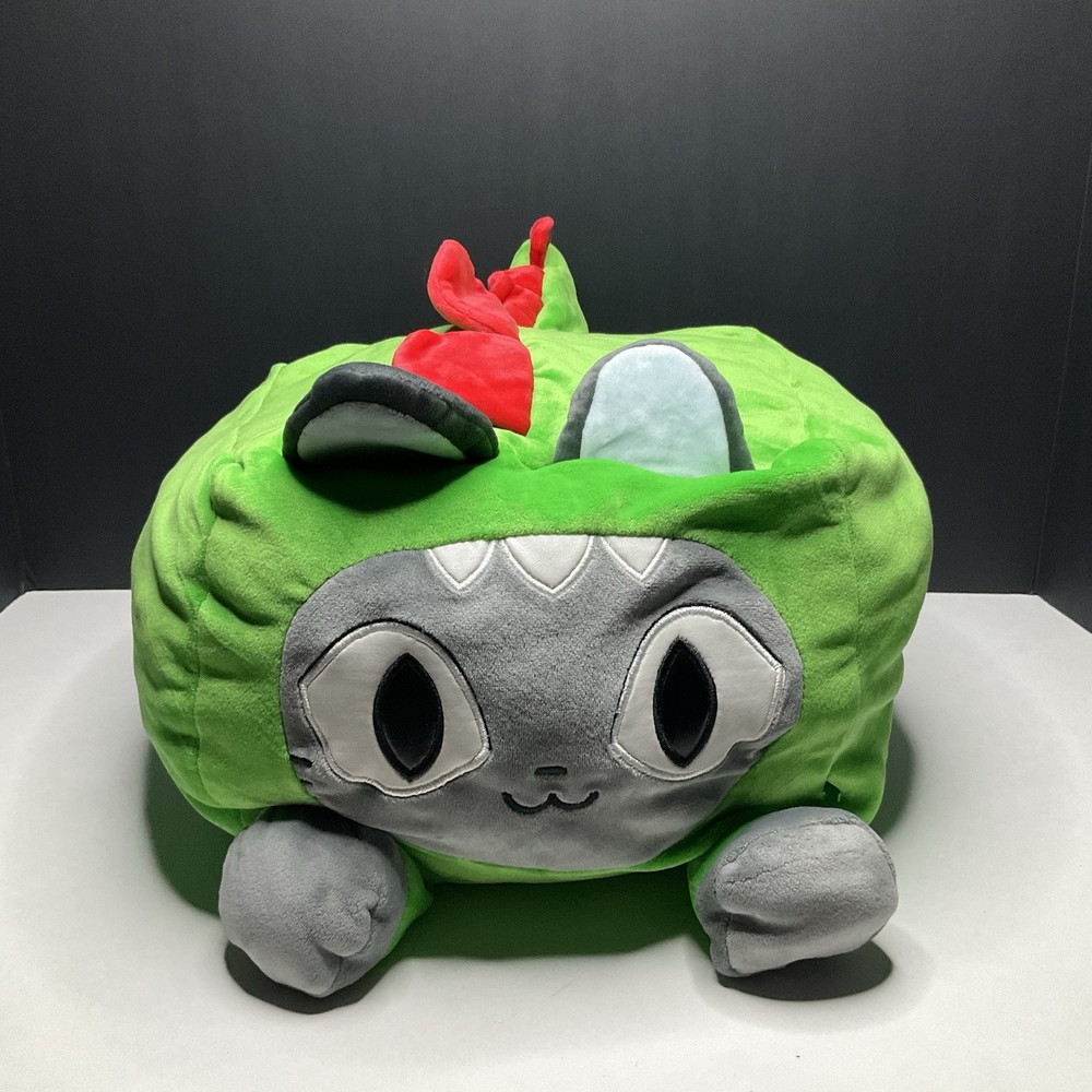 Huge 12 Inch Dino Cat Plush Toy from Roblox Pet Simulator