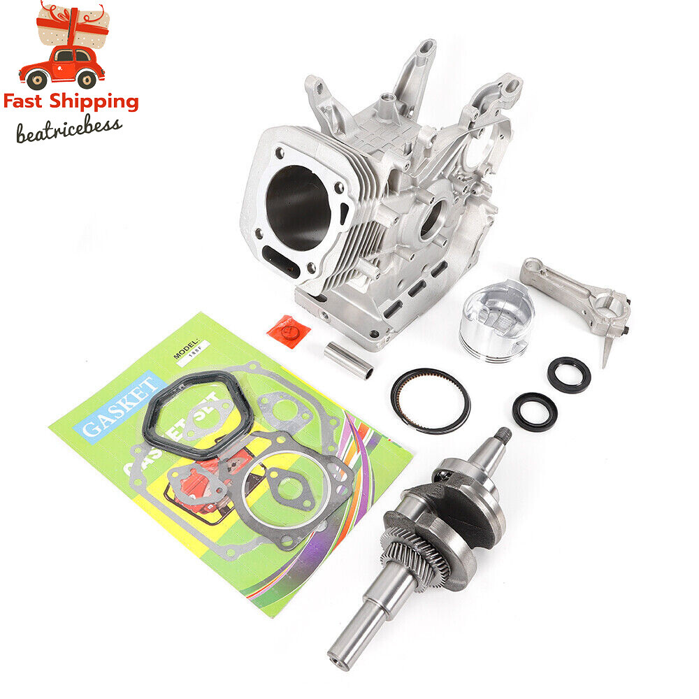 Engine Block Rebuild Fits Honda GX390 13HP Connecting Rod Piston Gear Crankshaft