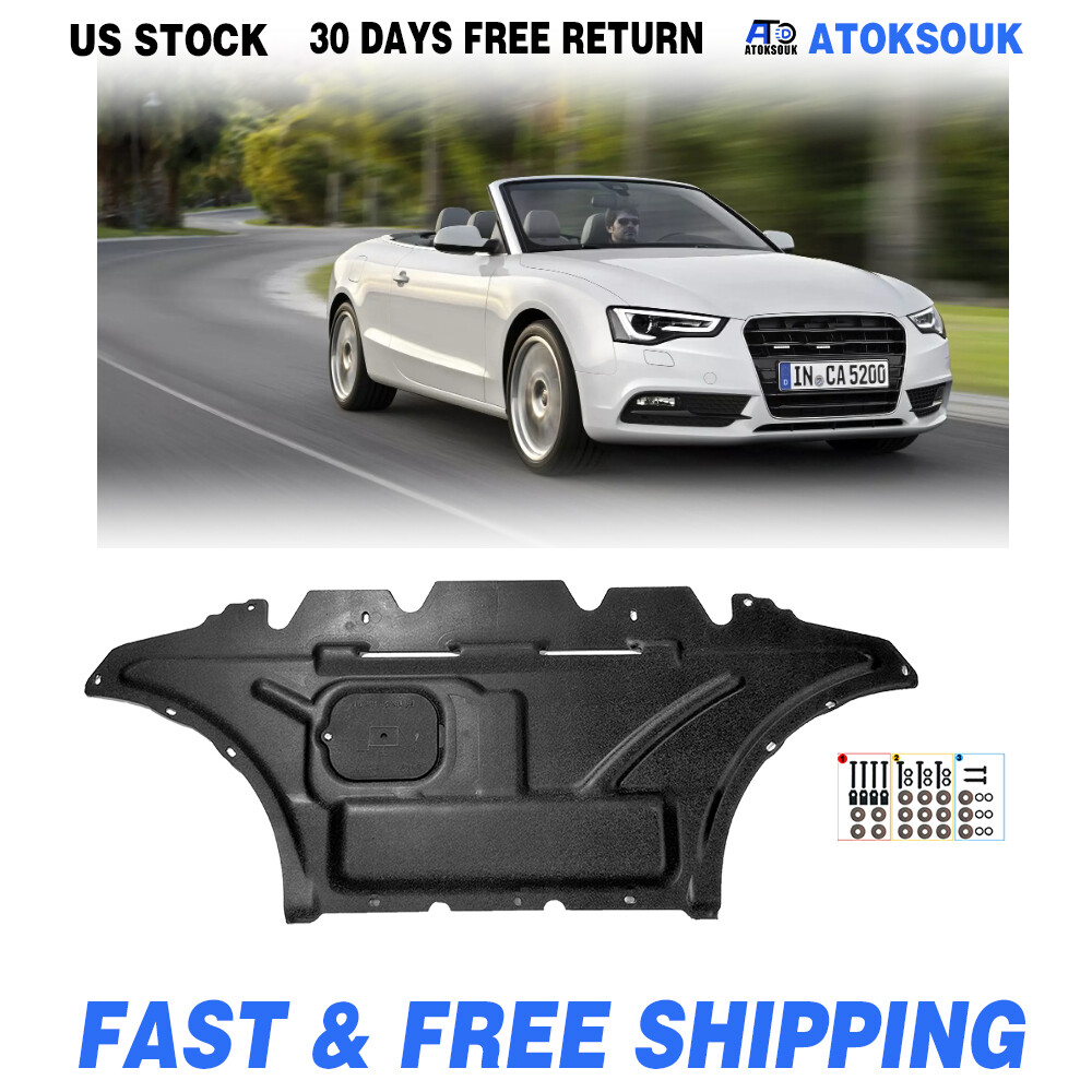 For Audi A5 2008-2017 Under Engine Splash Guards Front Engine Mud Flaps