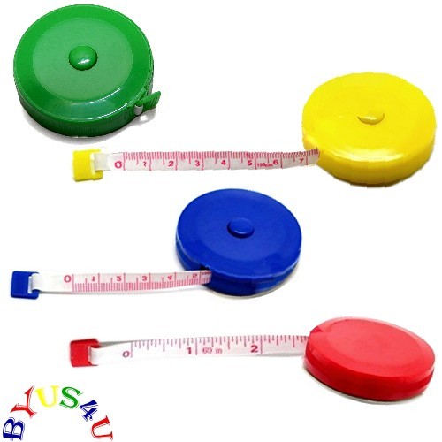 MEASURING TAPE RETRACTABLE 60 inch 150 cm COMPACT TRAVEL SEWING CRAFT 3pc SALE