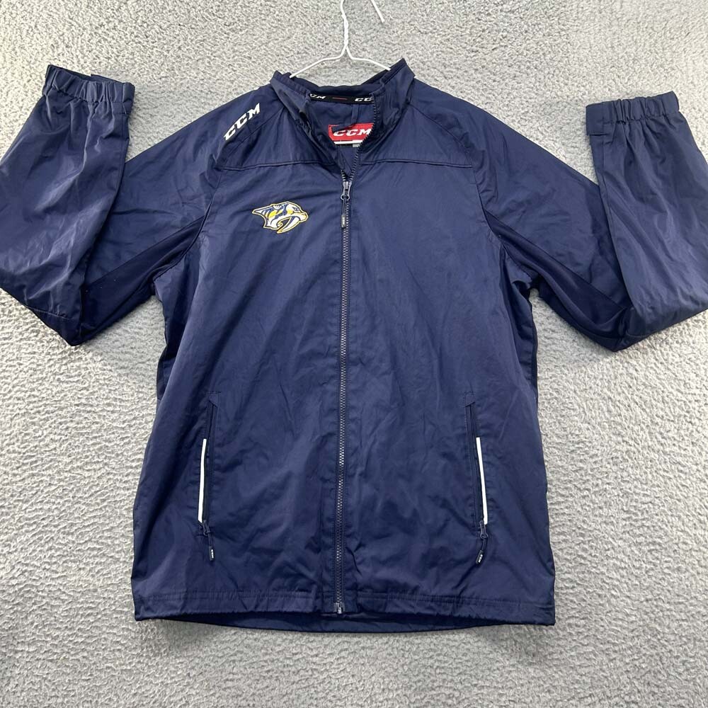 Nashville Predators Jacket Men Small CCM NHL Hockey Windbreaker