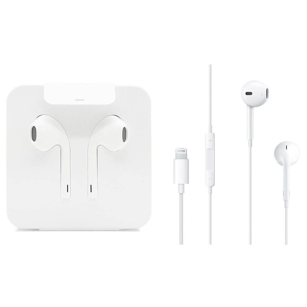 Apple Lightning Earpods + 3.5mm Adapter OEM Earbuds iPhone 7 8 8+ X 11 12 13 14