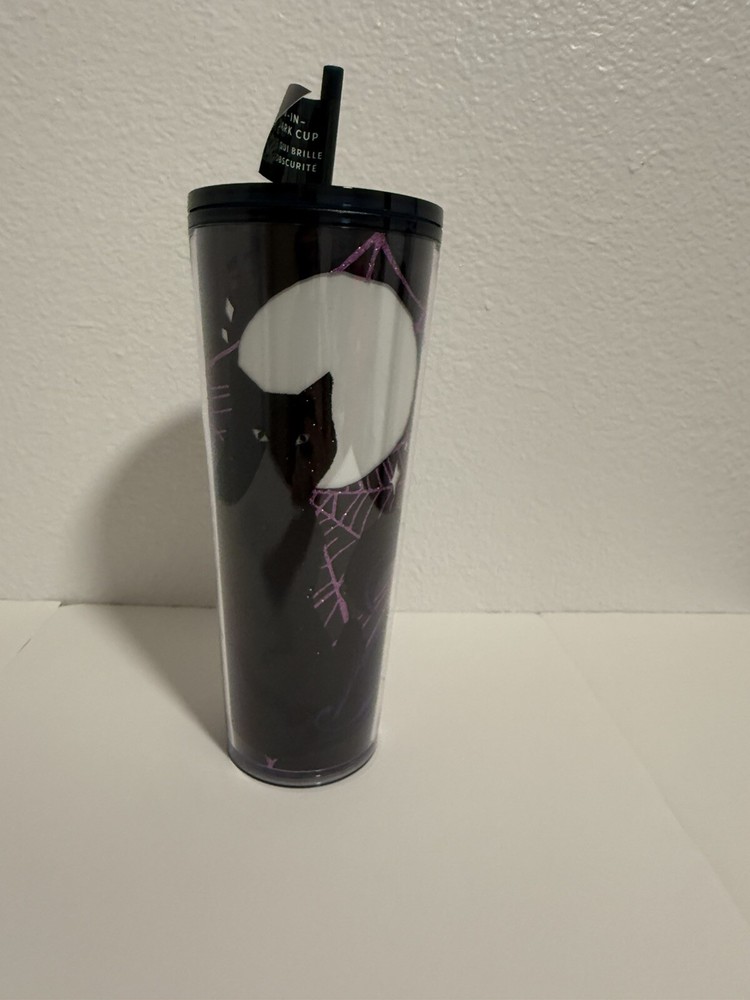 Starbucks Limited Edition Halloween 2021 Glow-in-the-Dark Black Cat Tumbler