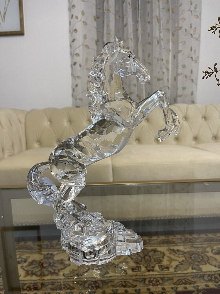 Acrylic Horse Figurine Glass Collection Home decor Statue