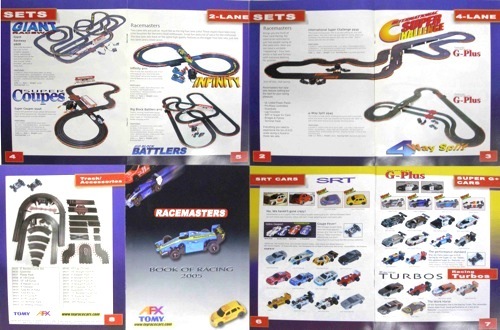 2005 TOMY 8pg 8x11 Factory Product Line HO Slot Car Catalog Full Color Unused A+