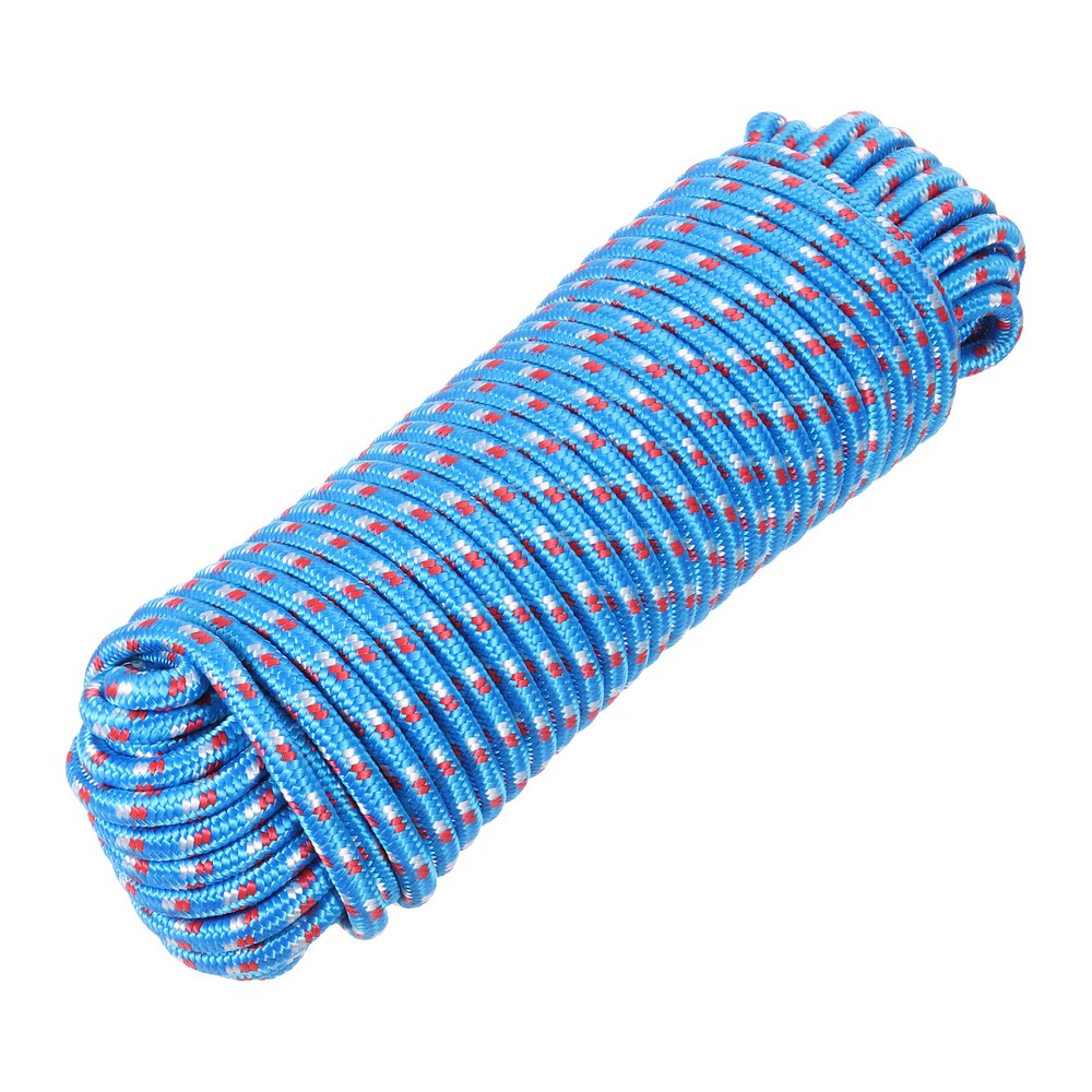 3/8 Inch 98ft Blue Diamond Braided Nylon Rope for Flag Pole